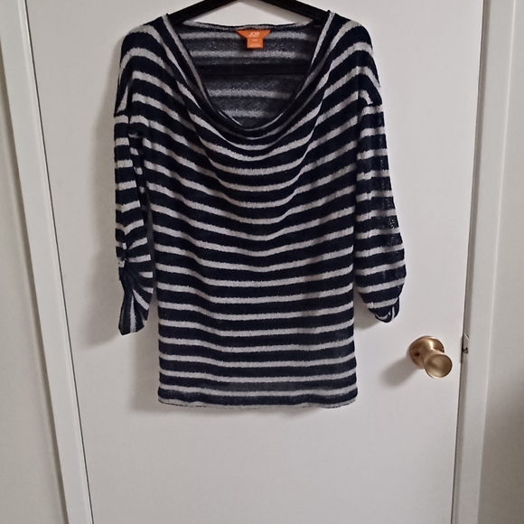 Joe Fresh striped sheer wool sweater - Picture 4 of 5